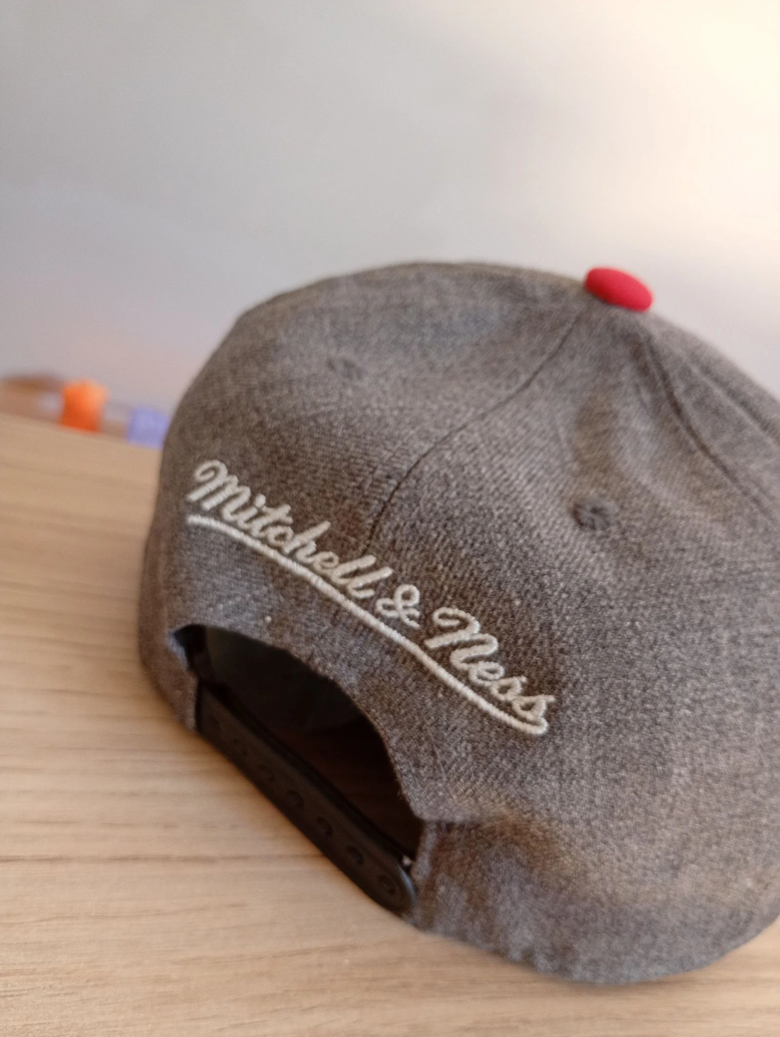 Casquette NBA vintage Chicago Bulls officiel réglable grise et noir  – photo 6